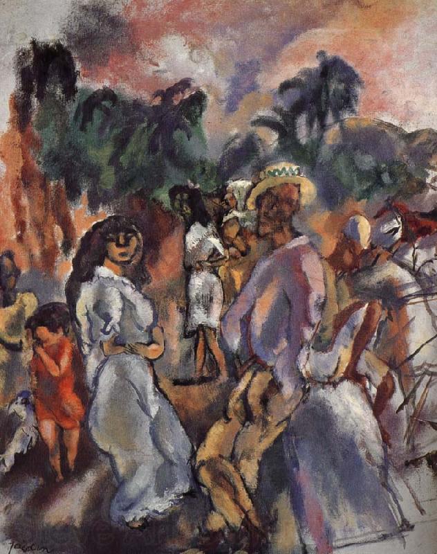 Jules Pascin Composition of picture of Cuba France oil painting art